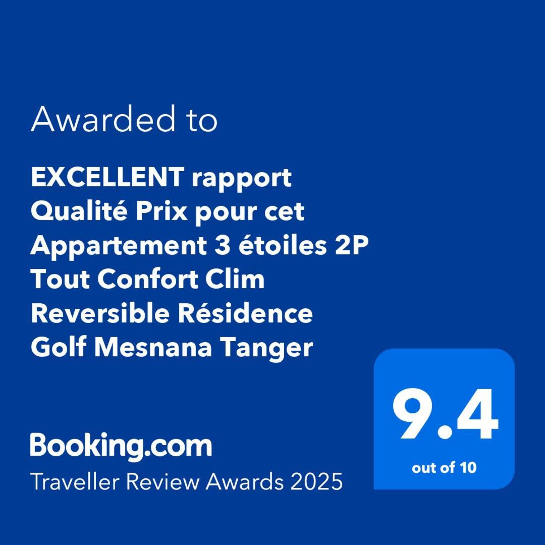 EXCELLENT rapport Qualité Prix pour cet Appartement Neuf 2P Tout Confort Résidence Golf Mesnana Tanger Exterior foto